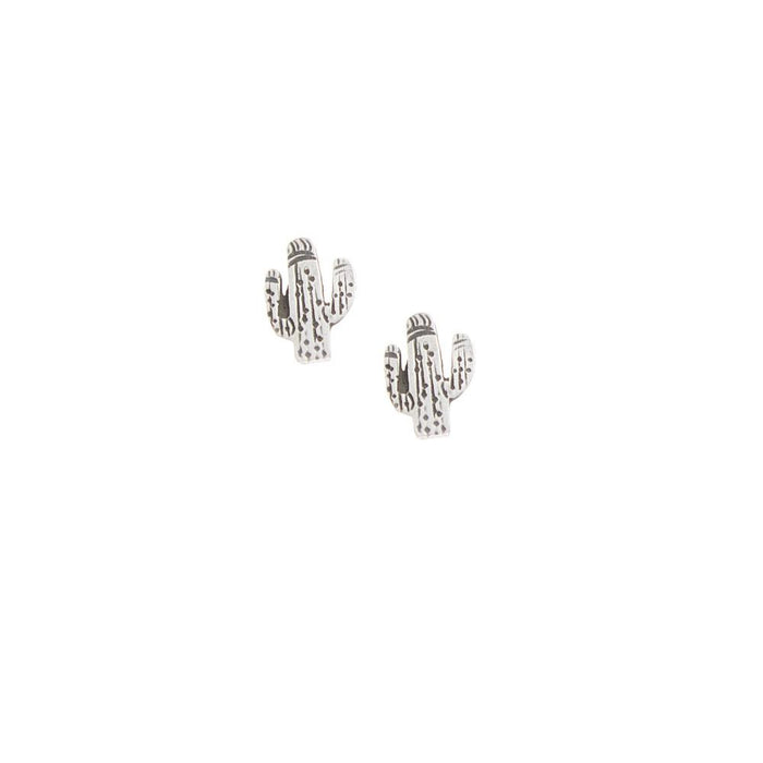 Sterling Silver Sml Cactus Stud Earrings