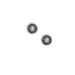 Sterling Silver Rope Edge Concho Stud Earrings