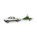 John Deere Truck Trailer w/Z Trak Mower