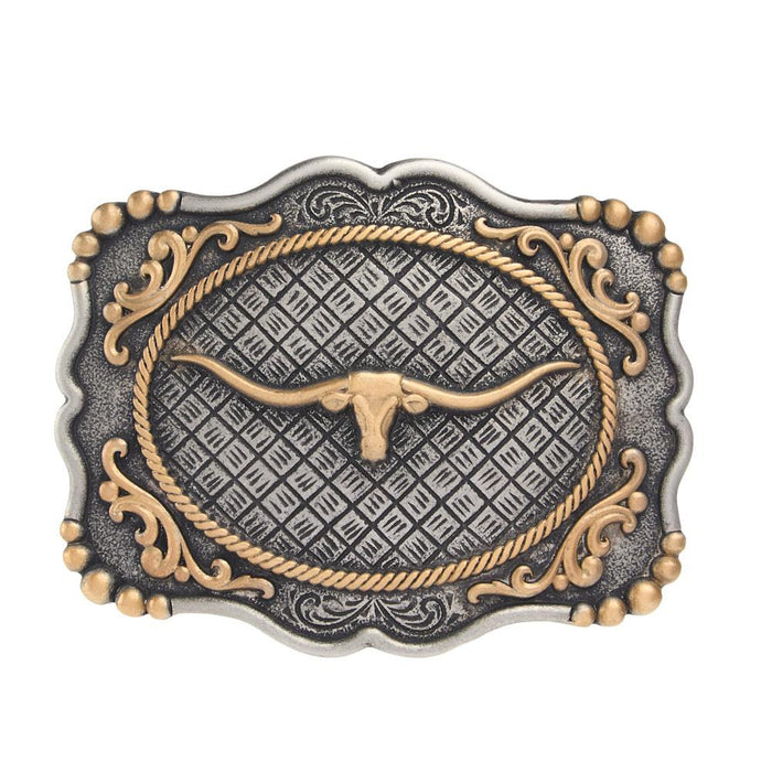 Framed Longhorn Attitude Buckle