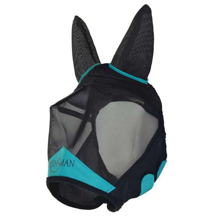 Teal Fly Mask With Ears