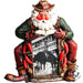 Sitting Cowboy Santa Frame