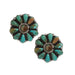 Turquoise Cluster Stud Earrings