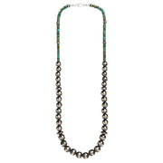 Navajo Pearl with Turquoise Necklace