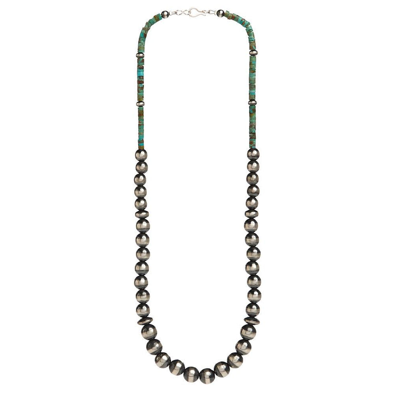 Navajo Pearl with Turquoise Necklace
