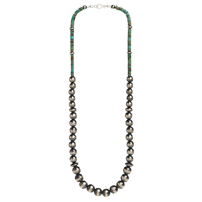 Navajo Pearl with Turquoise Necklace