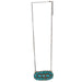 Sterling Silver Ov Pendant Turquoise Stone Necklace
