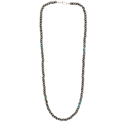 Navajo Pearl with Turquoise Detail Necklace