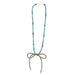 Navajo Pearl with Turquoise Bow Necklace