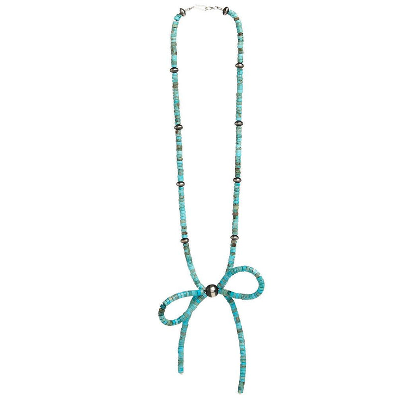 Turquoise Bow Necklace