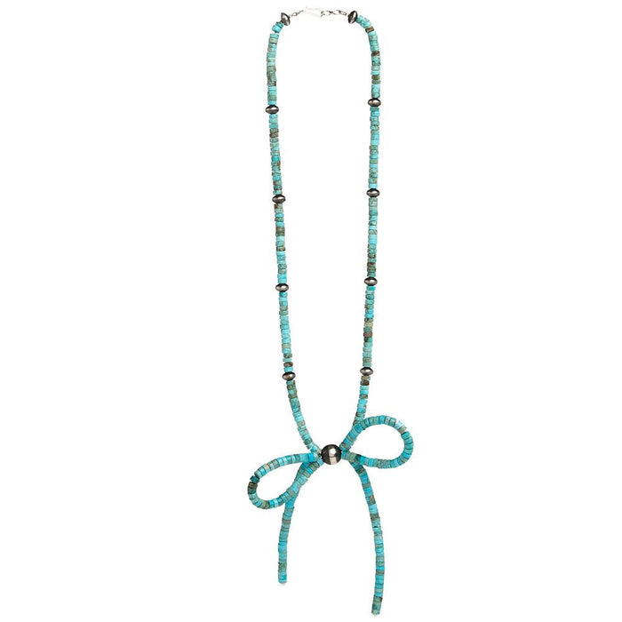 Turquoise Bow Necklace