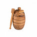 Olive Wood Honey Pot with Spoon