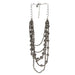 Silver Melon Layered Necklace