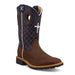 Kid's Cowboy Work Mocha Vamp with Navy Top Boot