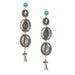 Turquoise Stud Squash & Concho Earrings
