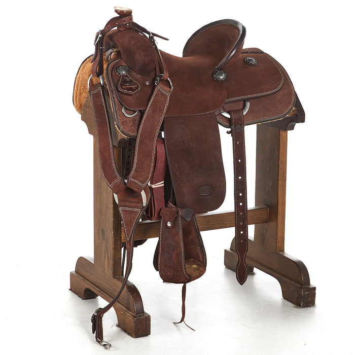 Used 14in Chocolate Roughout Team Roper