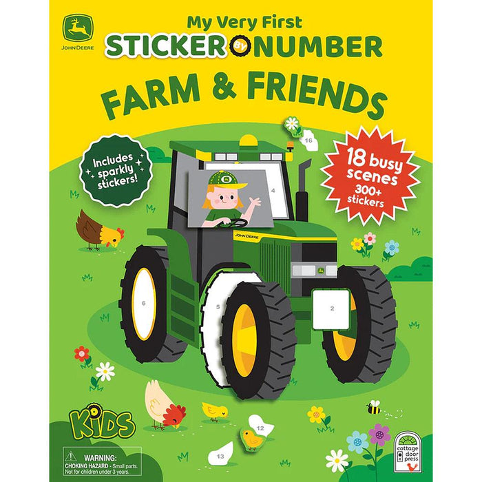 John Deere Kids Sticker by Number Farm & Friends