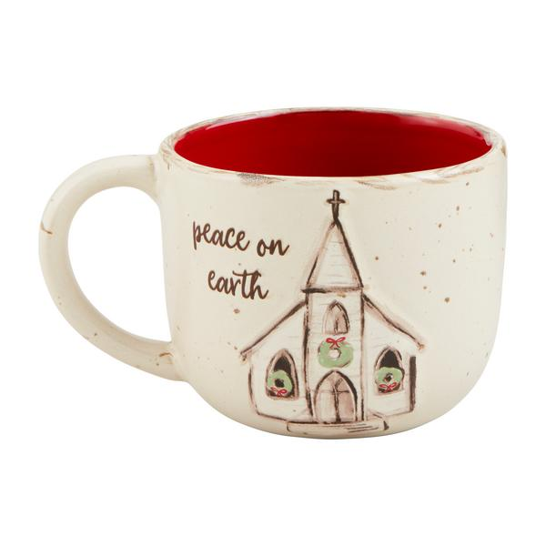 Peace Nativity Church Mug