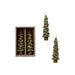 Green Unscented Tree Taper Candles