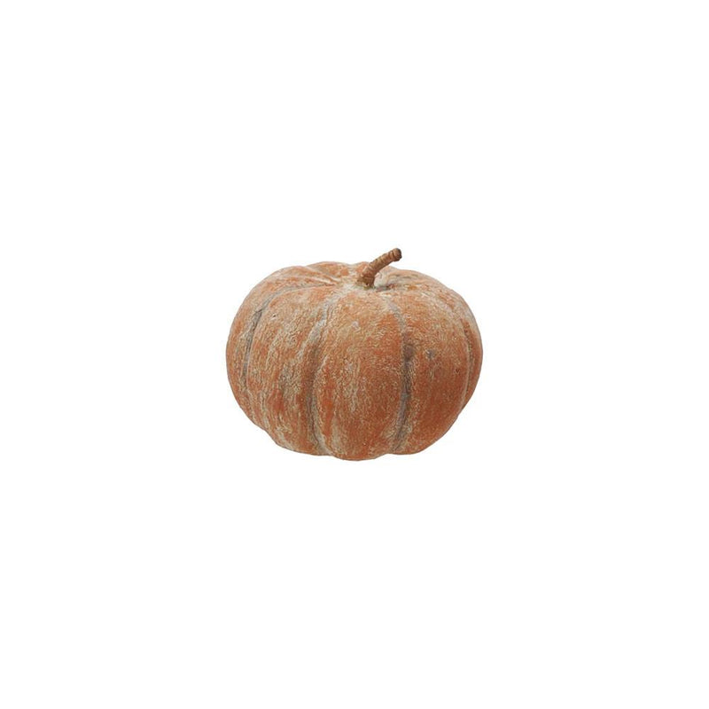 Metal & Paper Mache Orange Pumpkin