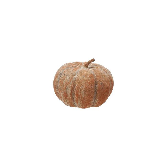 Metal & Paper Mache Orange Pumpkin