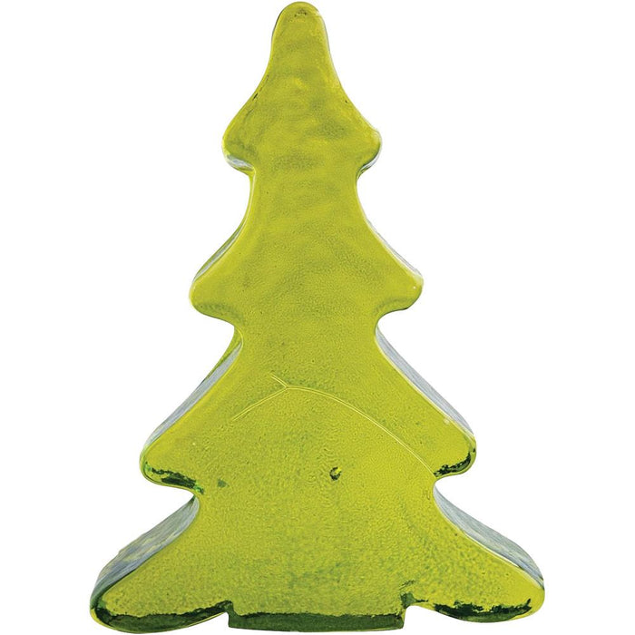 Green Recycled Glass Flat Tree