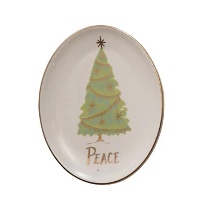 Peace Christmas Tee Dish