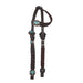 Turquoise Thunderbird Braided Single Ear Headstall