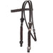White Thunderbird Braided Browband Headstall