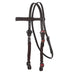 Dark Pink Thunderbird Braided Browband Headstall