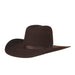 Kid's Chocolate Cowtown 4in Brim Wool Hat
