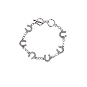 Lucky Horseshoe Link Bracelet