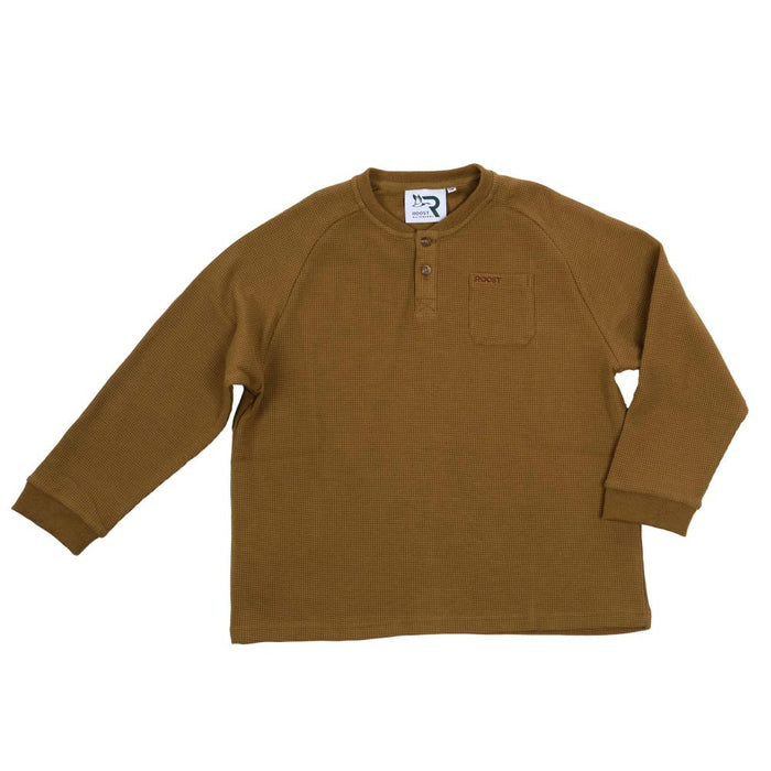 Boy's Brown Roost Henley Shirt