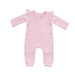 Girl's Pink Bow Quilted Sleeper