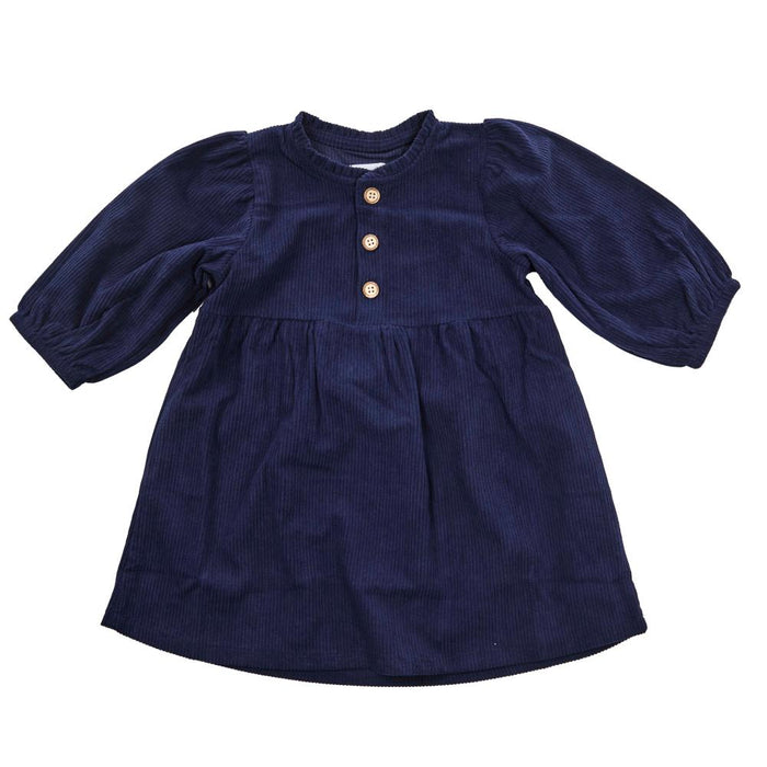 Girl's Navy Corduroy Dress