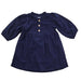 Girl's Navy Corduroy Dress