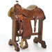 Used 15in Basket Stamped Calf Roping Saddle