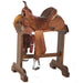 Used 14.5in 1/2 Acorn Tooled Barrel Saddle