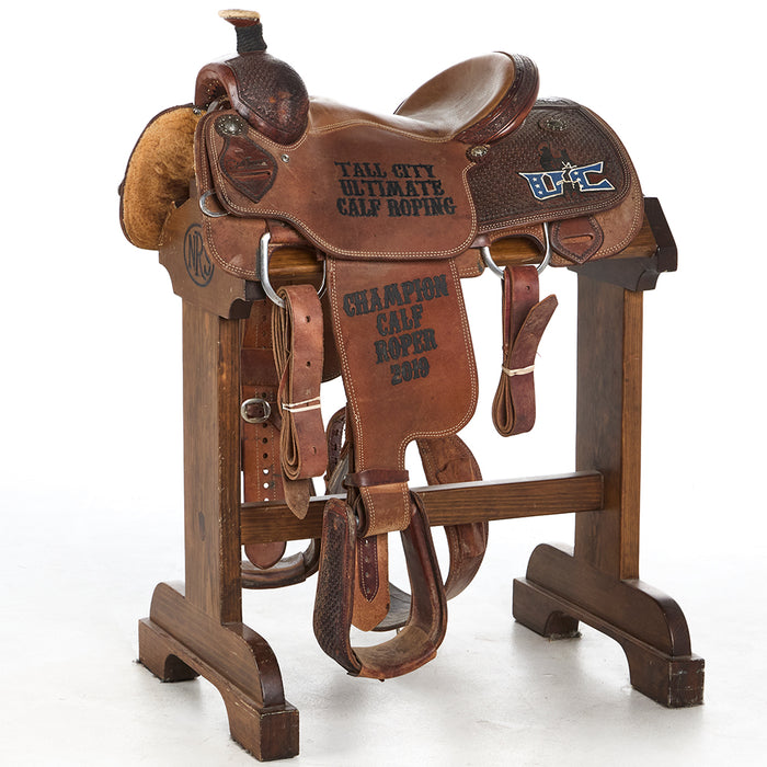 Used 14in 1/2 Breed Trophy Calf Roping Saddle
