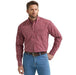 Men's Classic Burgundy Plaid Shirt