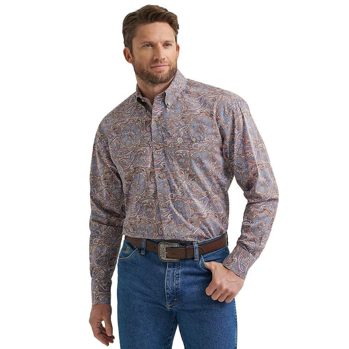 Men's George Strait Paisley Print Shirt