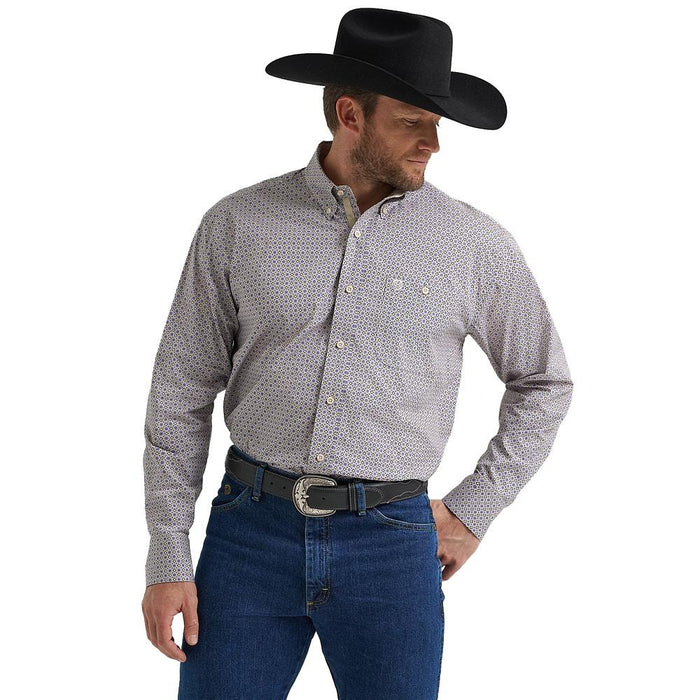 Men's Stone Print George Strait Shirt