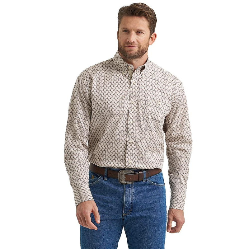 Men's George Strait Stone Paisley Shirt