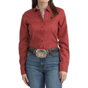 Women's Red Print Shirt