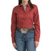 Women's Red Print Shirt