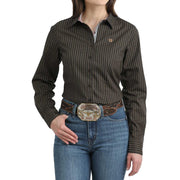 Women's Brown Print Shirt