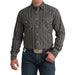 Men's Modern Fit Brown Stripe Shirt