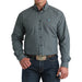 Men's Brown Plaid Long Sleeve Button Shirt