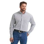 Men's George Strait White Floral Print Shirt