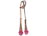 Malibu Pink Floral Filigree Single Ear Headstall